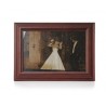 Ramka na fotografie retro wypukła 15x21 mahoń