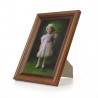Ramka na fotografie retro wklęsła 21x30 patyna ciemny brąz