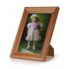 Ramka na fotografie retro wklęsła 21x30 średni brąz
