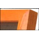Ramka drewniana wąska 101, pomarańczowa 10x15